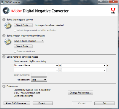 Adobe DNG Converter MAC
