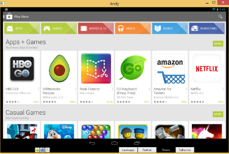 Andy Android Emulator
