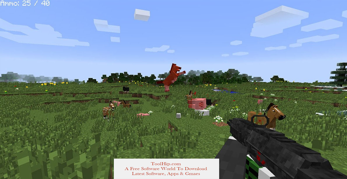 Gun Mod 1.7.10 (RPGs, Silencer, Machine Guns) Download