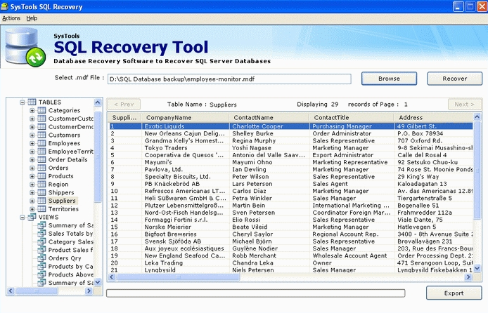 SysTools SQL Recovery (Backup) 10.0.0 Free Download