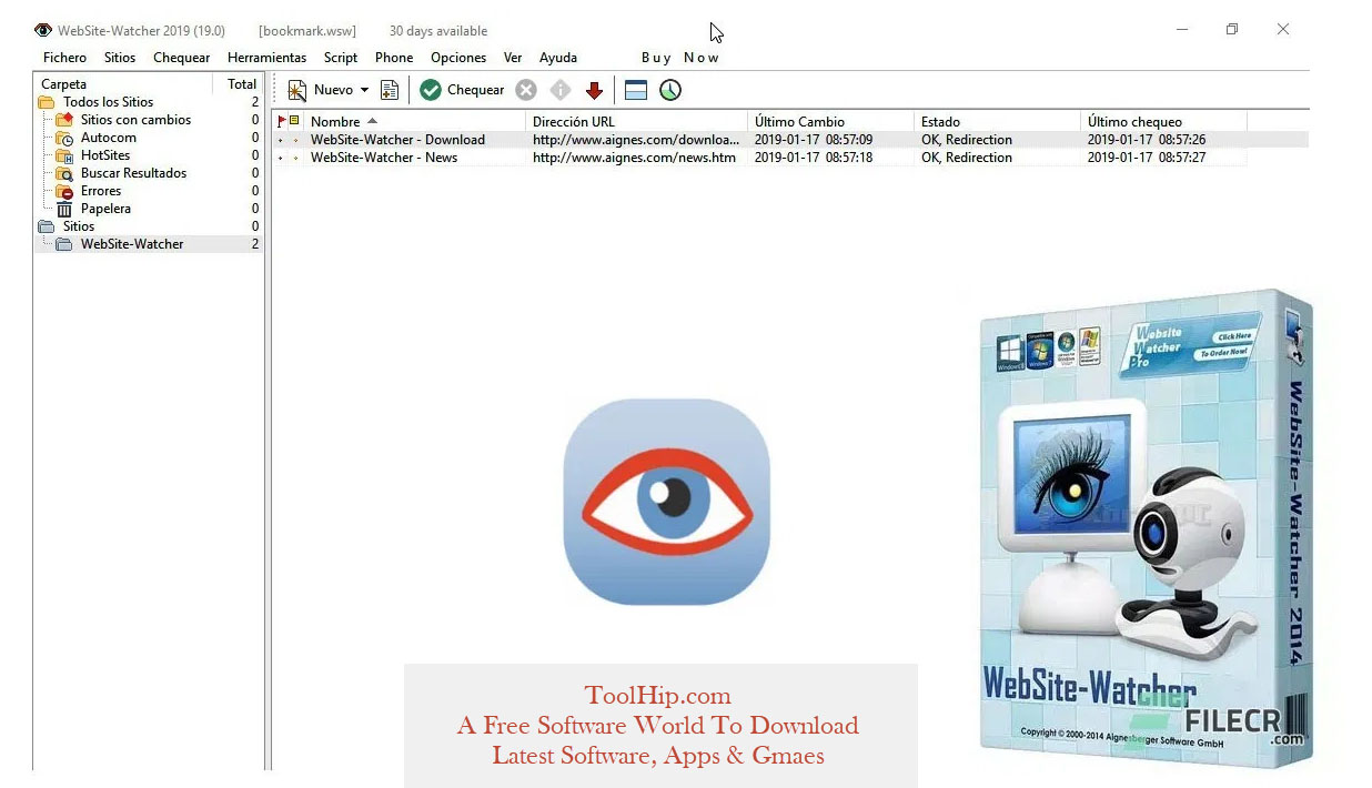 WebSite-Watcher 2023 20.0 Free Download