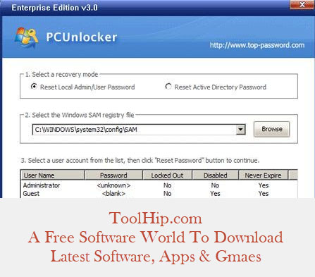 PCUnlocker Free Download