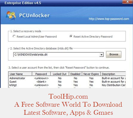 PCUnlocker Free