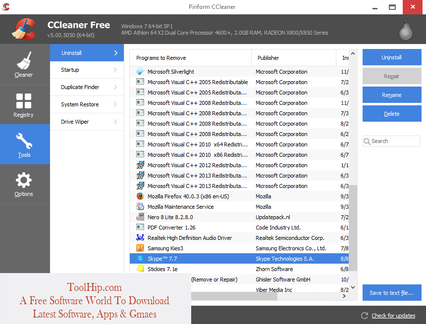 CCleaner Free Download