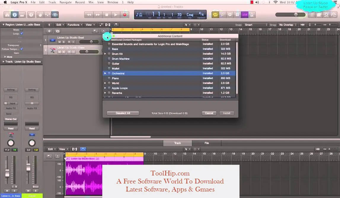 download the last version for apple Logic Pro