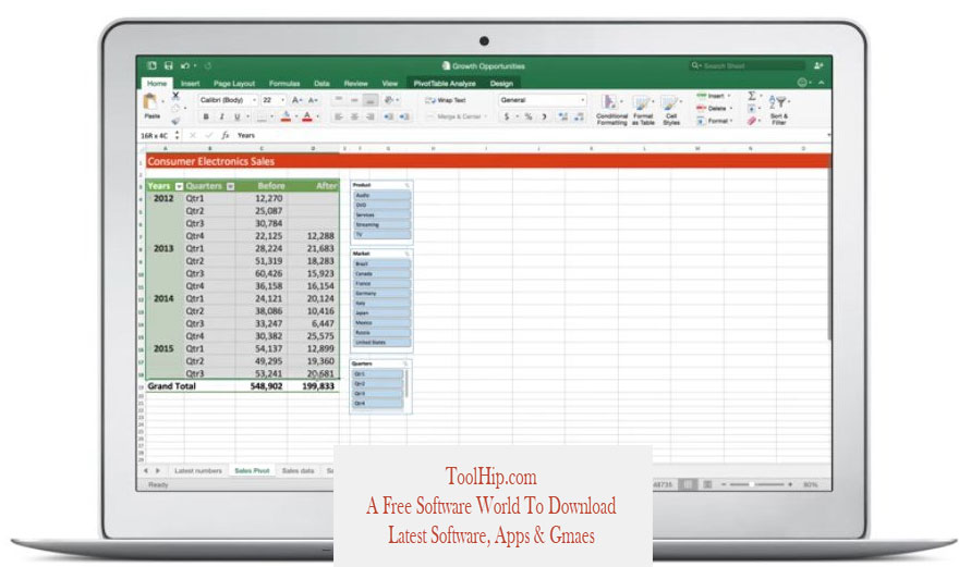 Microsoft Excel for Mac Free