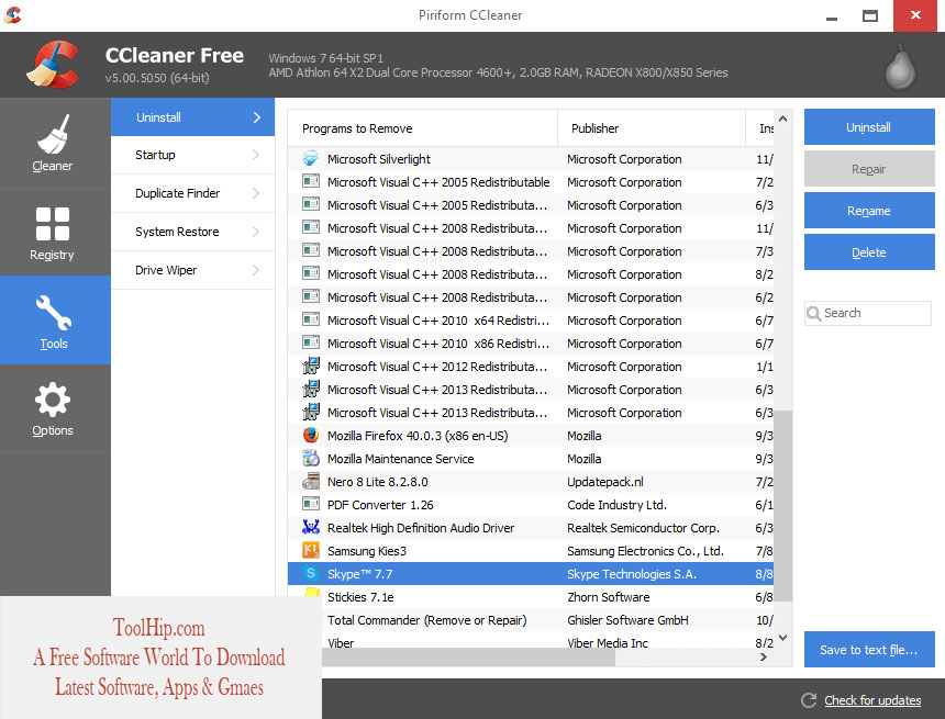 CCleaner Free Download