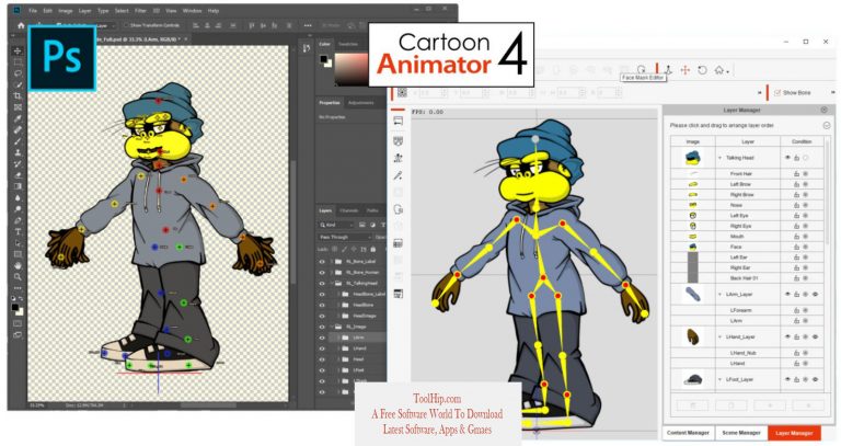cartoon animator 4 characters download