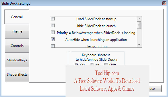 SliderDock Download For Windows
