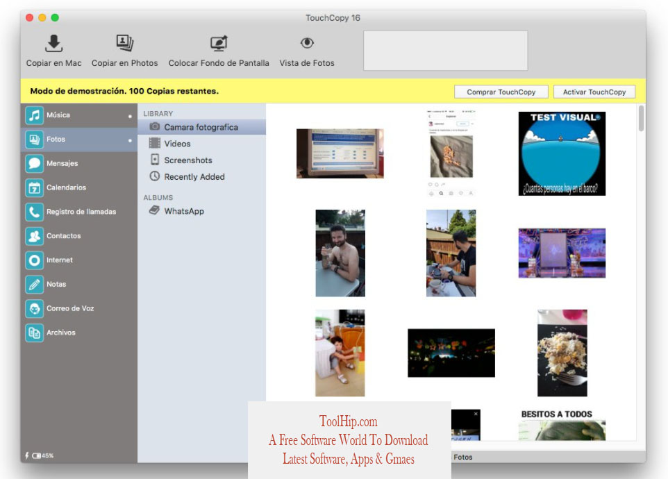 TouchCopy for Mac Download Free